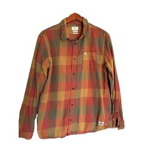 Quiksilver Flannel Button‎ Up Mens L Outdoors Gorpcore Camping Hiking Festival